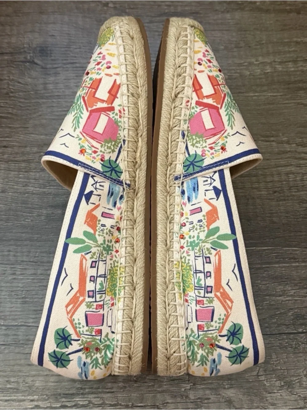 kate spade Multicolor Floral & Seaside Canvas Espadrilles